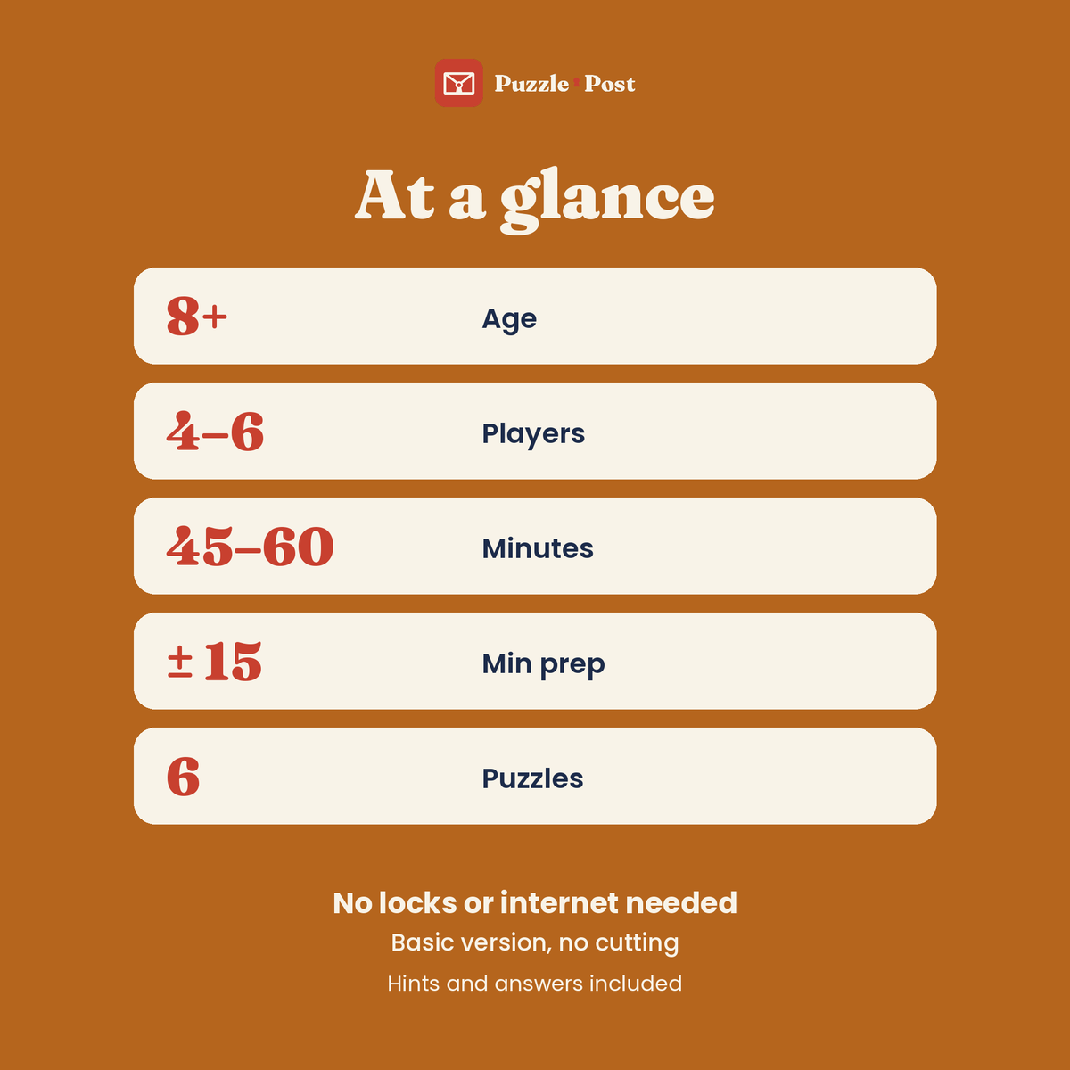 The Secret of the Autumn Forest – at a glance: players, play time, prep and puzzles
