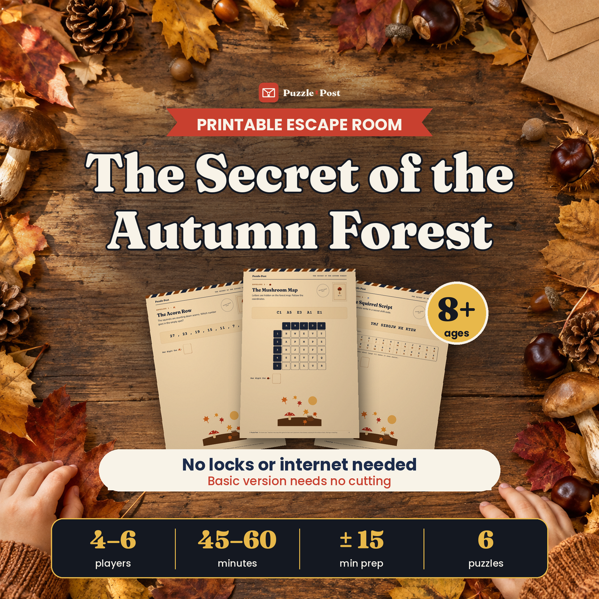 The Secret of the Autumn Forest – Engelstalige editie van Het Geheim van het Herfstbos, omslag