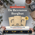 De Bevroren Berghut – printbare winter-escape room van Puzzle Post, omslag