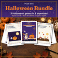 Halloween Bundle by Puzzle Post, English edition – covers of Aunt Trudy’s Haunted House, The Pumpkin Alarm and The Secret of the Autumn Forest