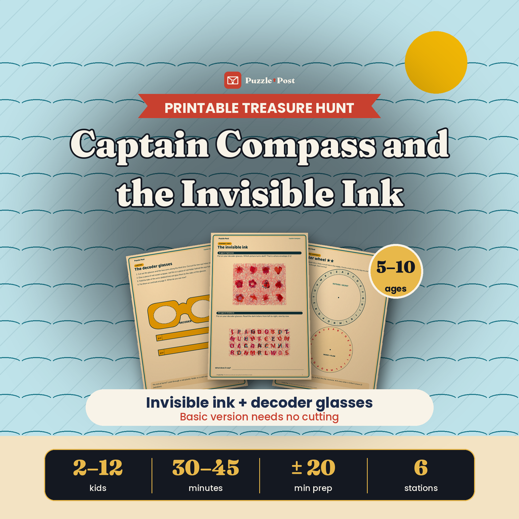 Captain Compass and the Invisible Ink – English edition of Kapitein Kompas