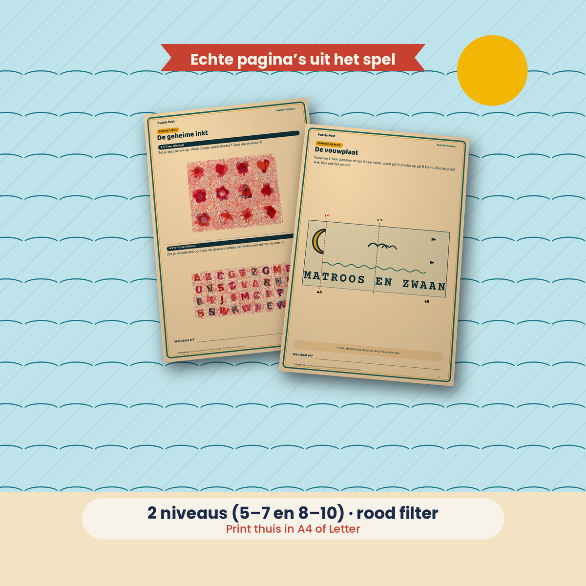 Kapitein Kompas – echte pagina’s uit de speurtocht