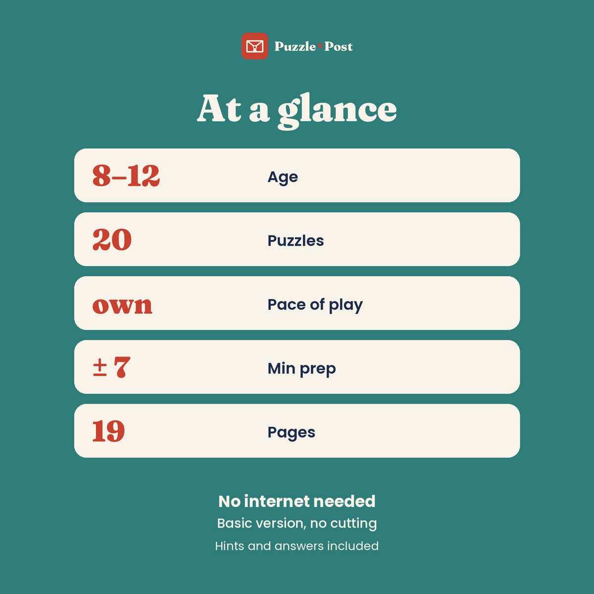 The Big Secret Agent Puzzle Book – at a glance: puzzles, pace, prep and pages