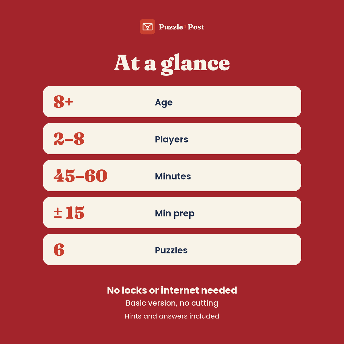 The Rhyming Helper Puzzle – at a glance: players, play time, prep and puzzles