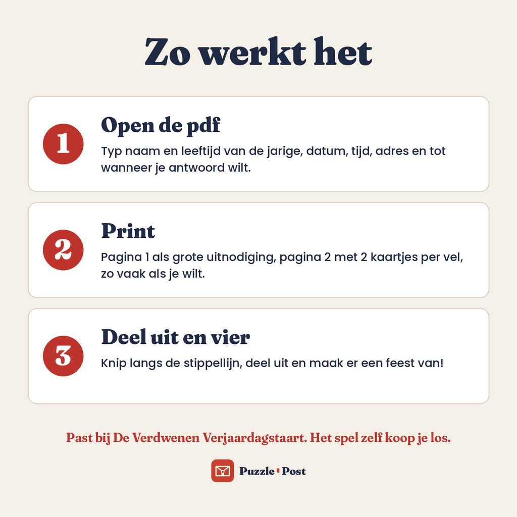 Uitnodiging kinderfeest – zo werkt het: invullen, printen en uitdelen